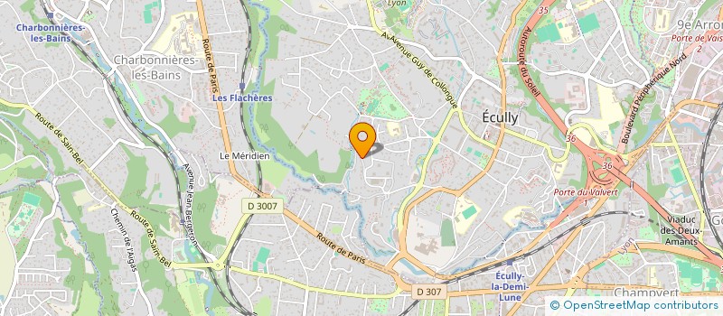 localisation de l'entreprise ATAO  ECULLY