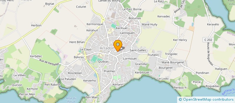 localisation de l'entreprise ATAO à ARRADON