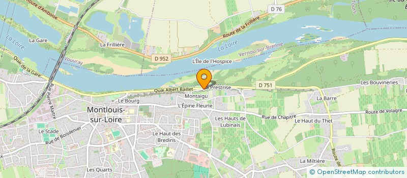 localisation de l'entreprise ATAO à MONTLOUIS-SUR-LOIRE