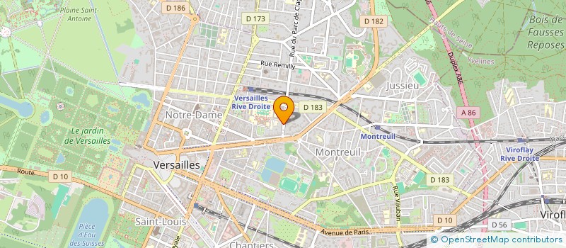 localisation de l'entreprise ATAO CONSULTING à VERSAILLES