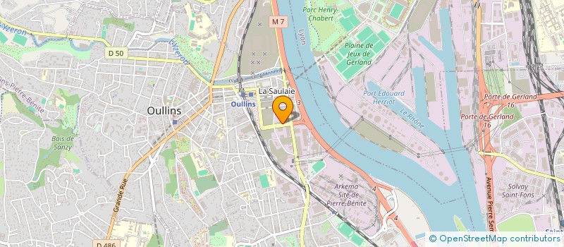 localisation de l'entreprise ATAO RHONE ALPES  OULLINS-PIERRE-BENITE