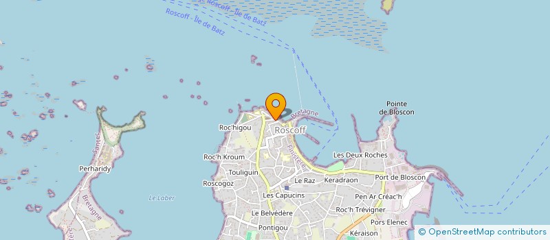 localisation de l'entreprise ATAOU à ROSCOFF