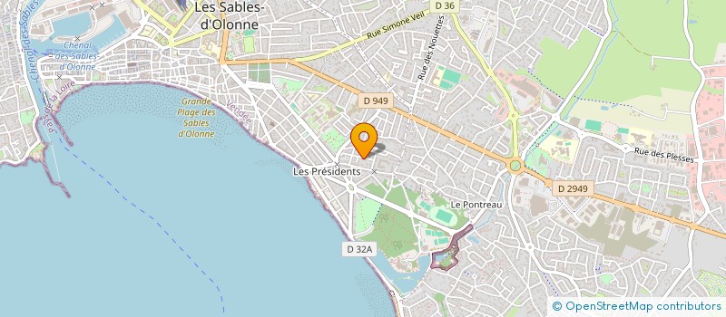 localisation de l'entreprise ATAP à LES SABLES D'OLONNE