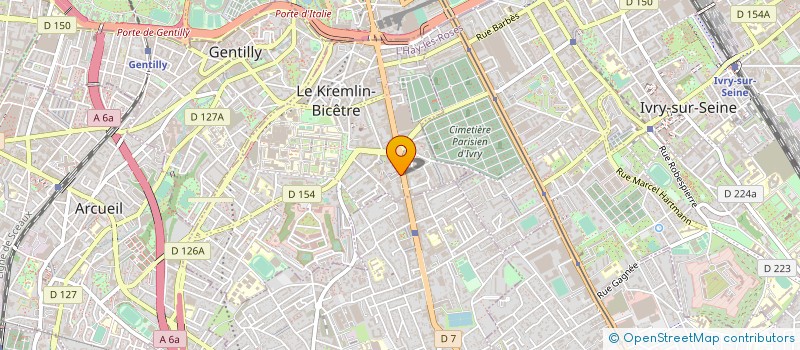 localisation de l'entreprise ATARAXIA à LE KREMLIN-BICETRE