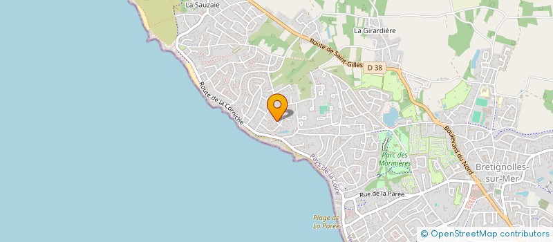 localisation de l'entreprise ATARAXIA à BRETIGNOLLES-SUR-MER