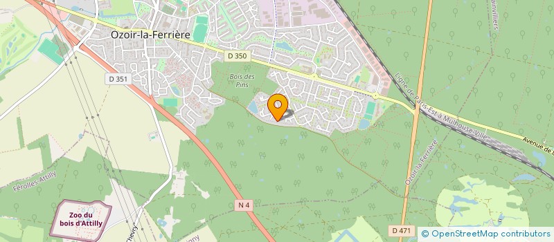 localisation de l'entreprise ATARAXIA SOLUTIONS  OZOIR LA FERRIERE