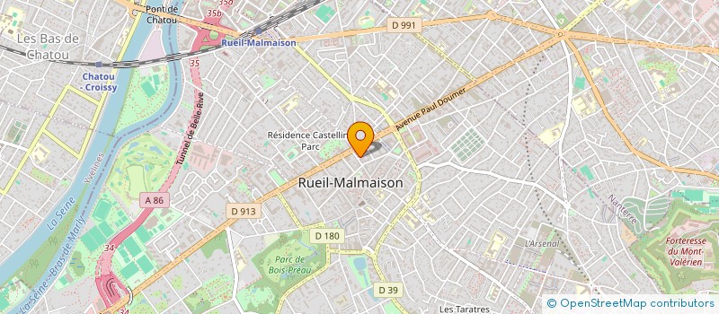 localisation de l'entreprise ATARAXIE à RUEIL-MALMAISON