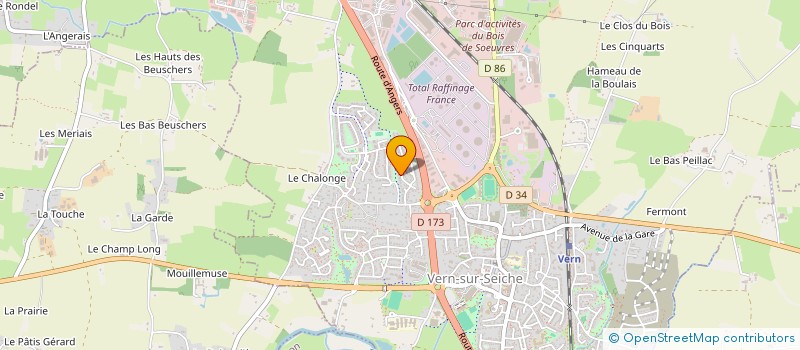 localisation de l'entreprise ATARAXIE  VERN-SUR-SEICHE