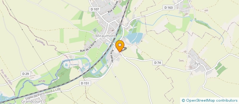 localisation de l'entreprise ATARAXIE PAIE  MIRAUMONT