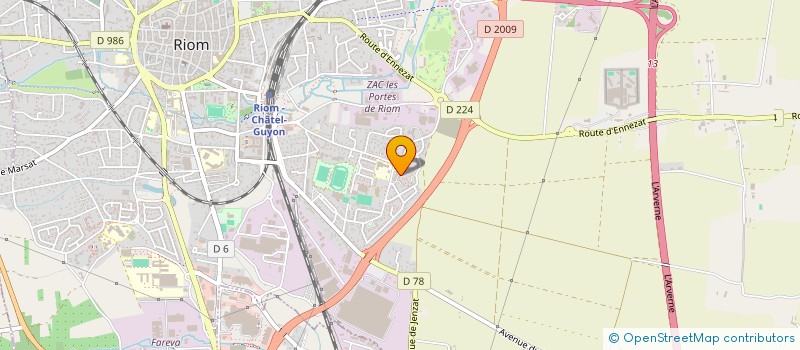 localisation de l'entreprise ATARAXIE SURETE SECURITE PRIVEE  RIOM