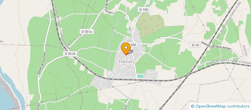 localisation de l'entreprise ATARAXY à THEZIERS