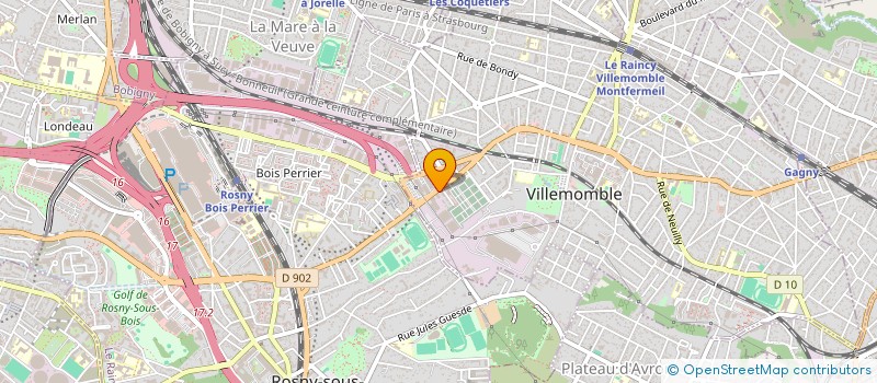 localisation de l'entreprise ATARAXY PROTECT AGENCY  VILLEMOMBLE