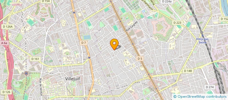 localisation de l'entreprise ATAS à VITRY-SUR-SEINE