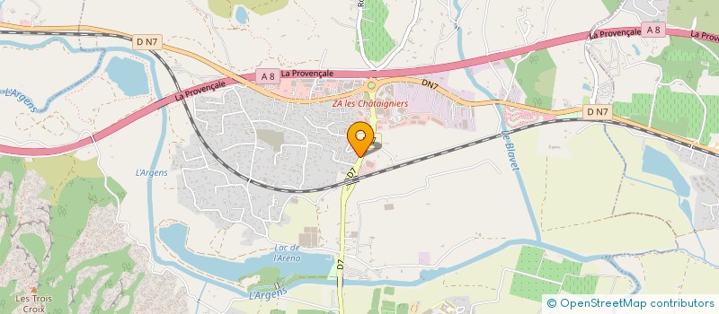 localisation de l'entreprise ATAVE à ROQUEBRUNE-SUR-ARGENS