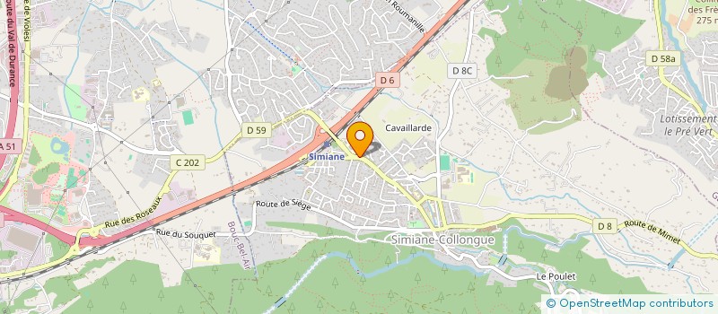 localisation de l'entreprise ATAWAIT  SIMIANE-COLLONGUE