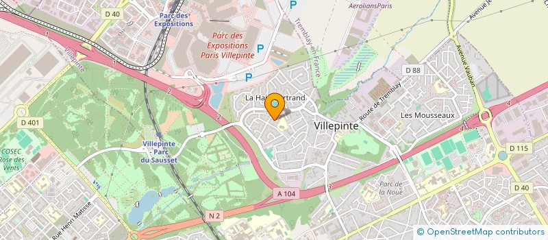 localisation de l'entreprise ATAYA à VILLEPINTE