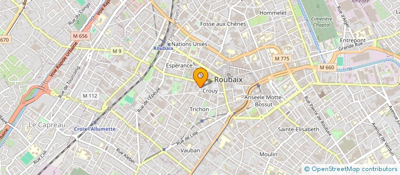 localisation de l'entreprise ATB à ROUBAIX