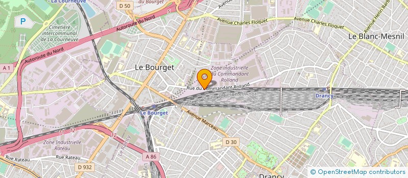 localisation de l'entreprise ATB à LE BOURGET