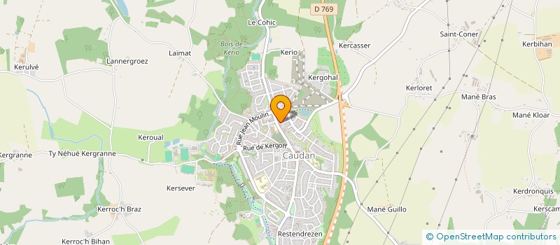 localisation de l'entreprise ATB  CAUDAN