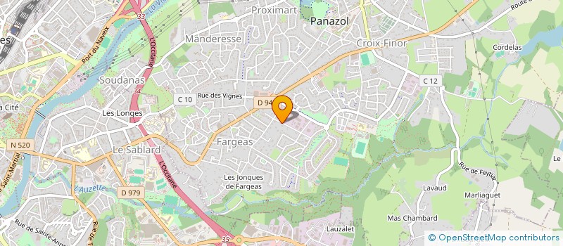 localisation de l'entreprise ATB & ASSOCIES à PANAZOL
