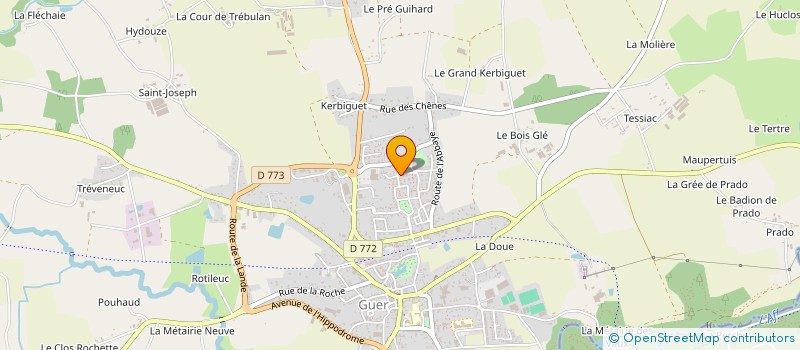 localisation de l'entreprise ATB DIAG  GUER