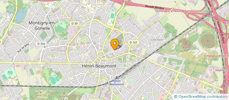 localisation de l'entreprise ATB NEGOCE à HENIN-BEAUMONT