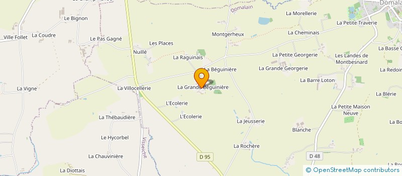 localisation de l'entreprise ATB PAYSAGE  DOMALAIN