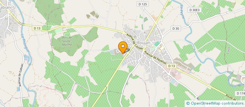 localisation de l'entreprise ATBE 34  ROUJAN