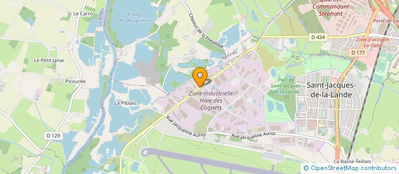 localisation de l'entreprise ATBE à SAINT-JACQUES-DE-LA-LANDE