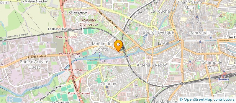 localisation de l'entreprise ATBG  RENNES