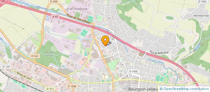 localisation de l'entreprise ATBI RENT à BOURGOIN-JALLIEU