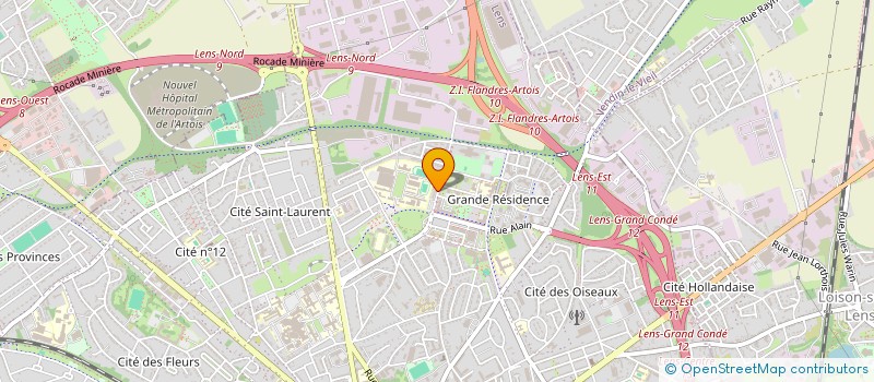 localisation de l'entreprise ATBIR TRANSPORT  LENS