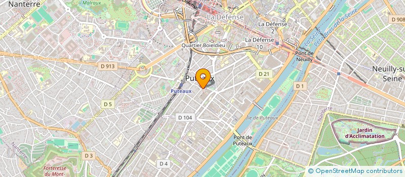 localisation de l'entreprise ATBIR VOYAGES à PUTEAUX