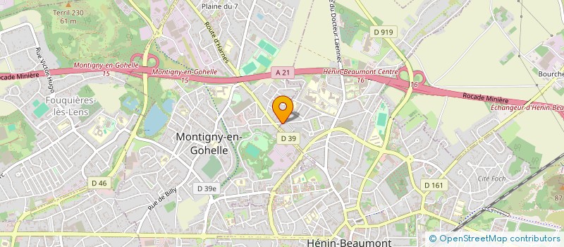 localisation de l'entreprise ATBM à HENIN-BEAUMONT