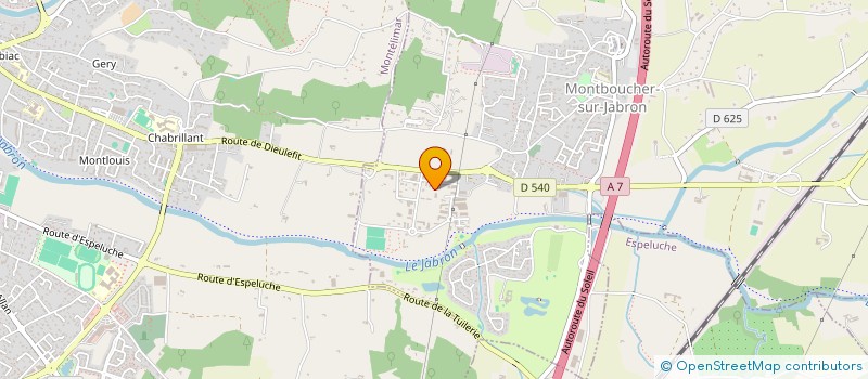 localisation de l'entreprise ATC 26 à MONTBOUCHER-SUR-JABRON