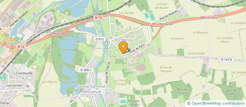 localisation de l'entreprise ATC 28 à CHERISY