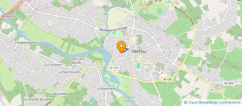 localisation de l'entreprise ATC  VERTOU