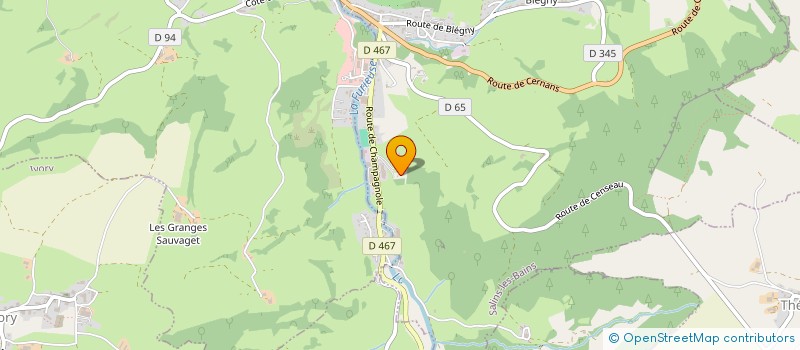 localisation de l'entreprise ATC à SALINS-LES-BAINS