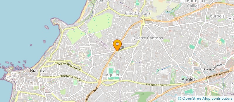 localisation de l'entreprise ATC à ANGLET