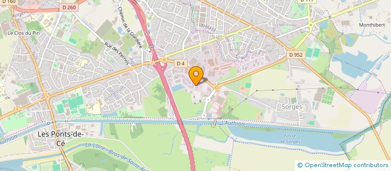 localisation de l'entreprise ATC  LES PONTS-DE-CE