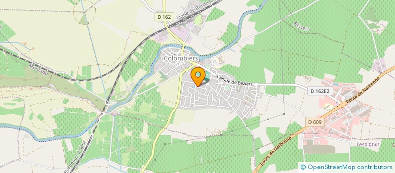 localisation de l'entreprise ATC à COLOMBIERS