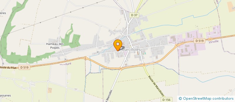 localisation de l'entreprise ATC BOIS  MARCILLOLES
