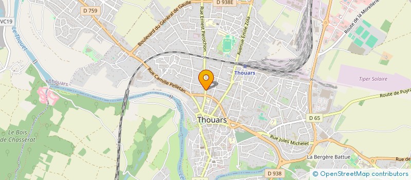 localisation de l'entreprise ATC COUVERTURE  THOUARS