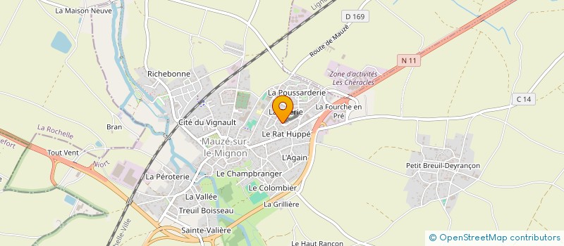 localisation de l'entreprise ATC-EXPERTISES à MAUZE-SUR-LE-MIGNON