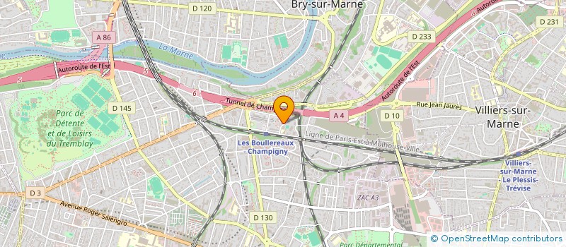 localisation de l'entreprise ATC HOLDING à CHAMPIGNY-SUR-MARNE