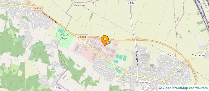 localisation de l'entreprise ATC SERVICES à HEYRIEUX