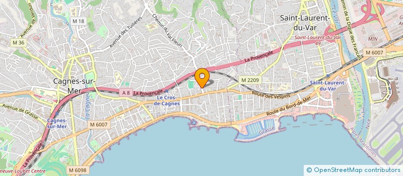 localisation de l'entreprise ATC06 à CAGNES-SUR-MER