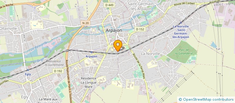 localisation de l'entreprise ATCA ELEC à ARPAJON