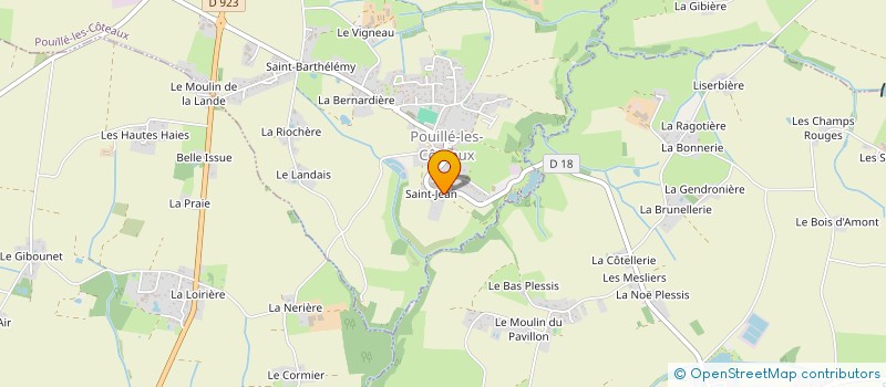 localisation de l'entreprise ATCB  POUILLE-LES-COTEAUX