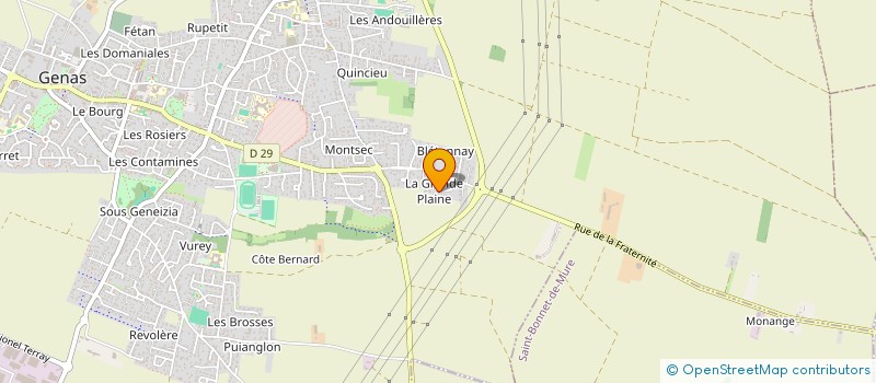 localisation de l'entreprise ATCC  GENAS